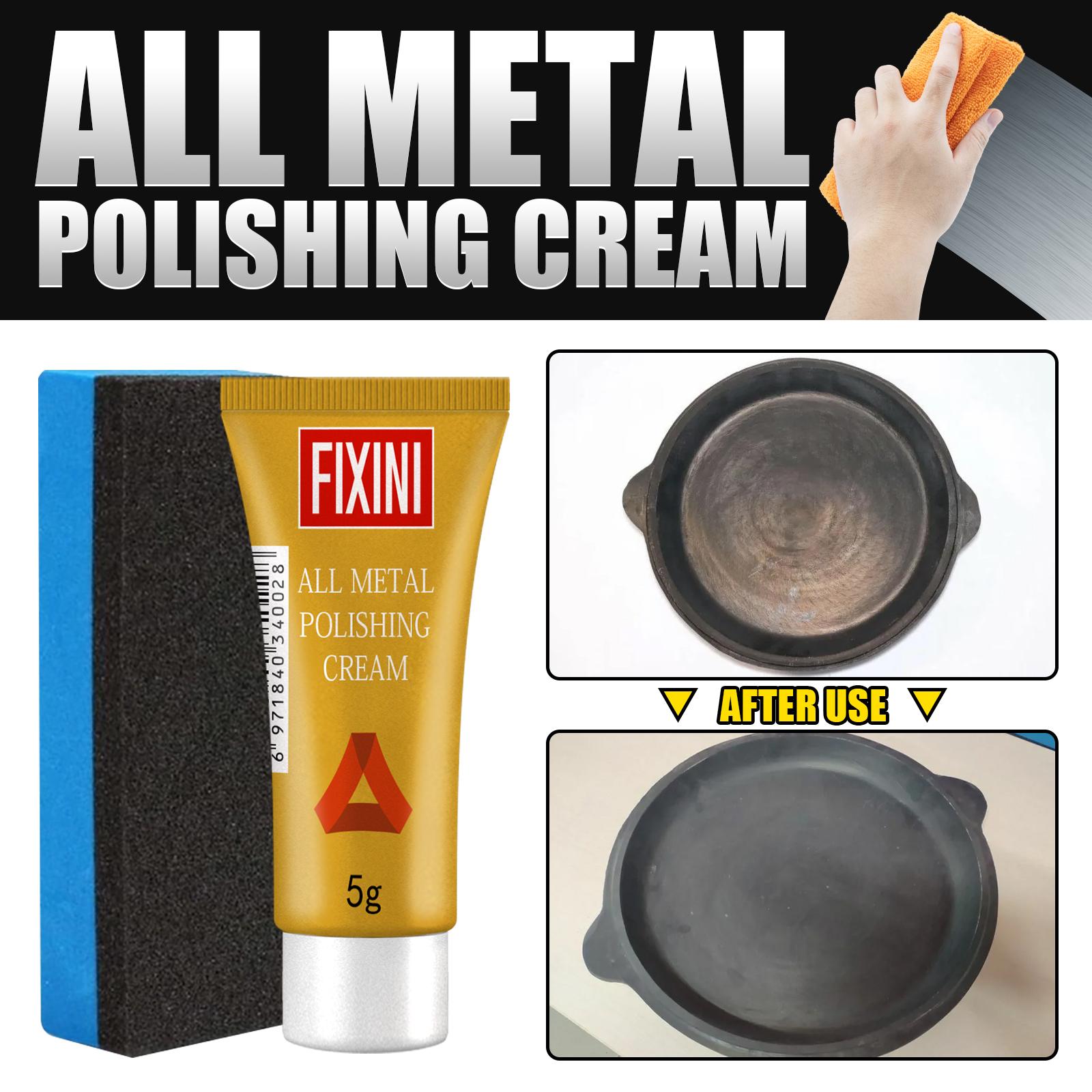 AMZ Metal Polish Cream, Copper Tire Rust Polishing Kitchen Metal Polishing Multifunctional Cleaning Care Cream