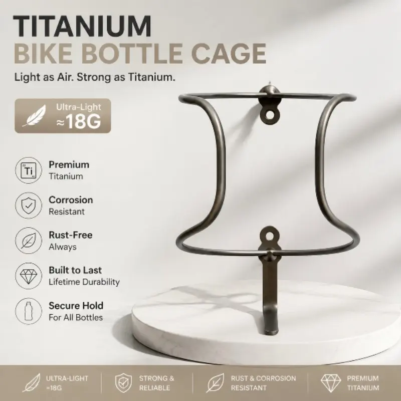 Laconic Bike Bottle Holder Cycling Water Bottle Cages Titanium Alloy High Strength Bike Water Bottle Cage Holder Bicycle Additions