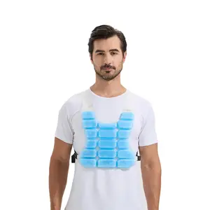 Pcm Cooling Vest for Ms Patients, Heat Stroke Prevention, Removable Pcm Packs, Natural Freezing Below 28°c, Rapid Physical Cooling Vest