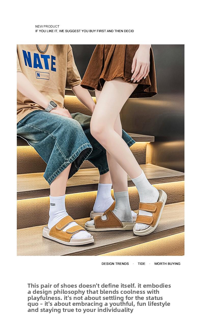 Men's Summer Slippers Outdoor Beach Sandals Breathable Anti - slip Sports Flip Flops High Trendy