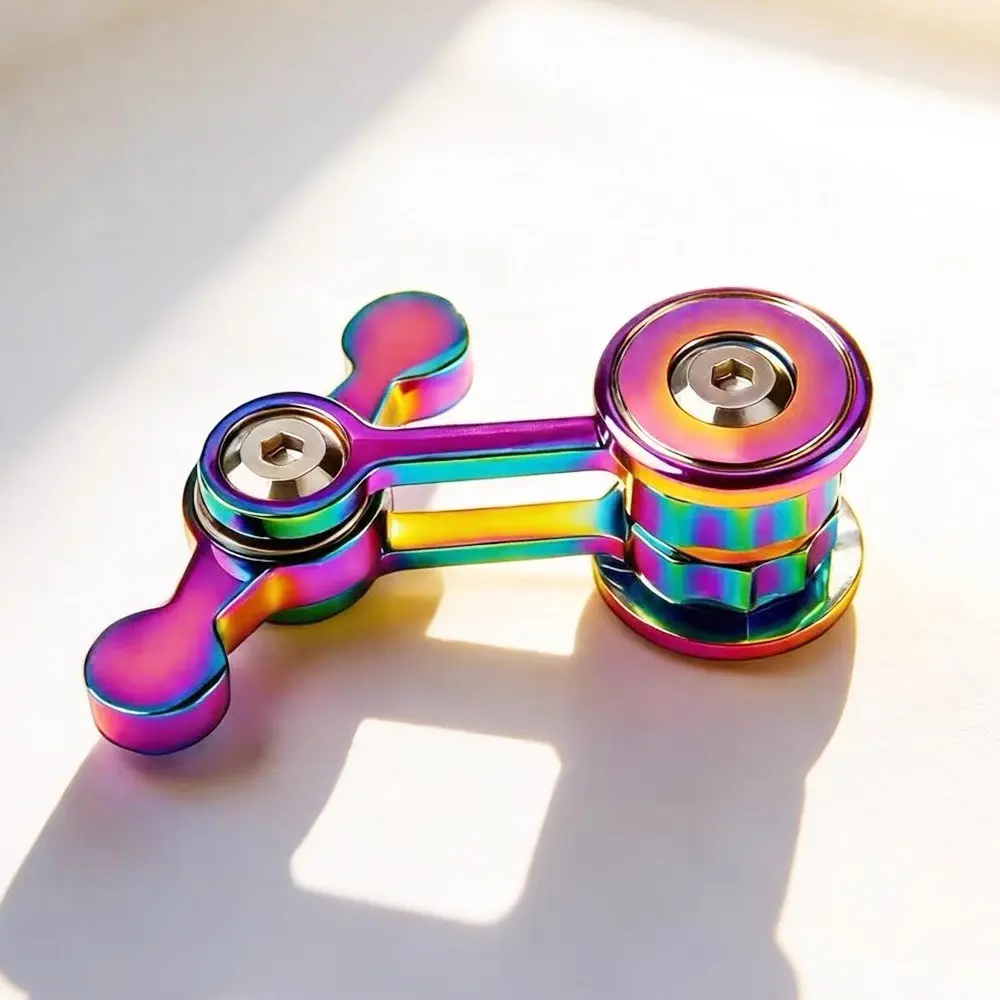 Adult Metal Finger Spinner, Quiet Mini Desk Stress Relief Toy, Cool Pocket Sensory Fidget, Anxiety Relief for Teens, Adhd Autism Travel Gift