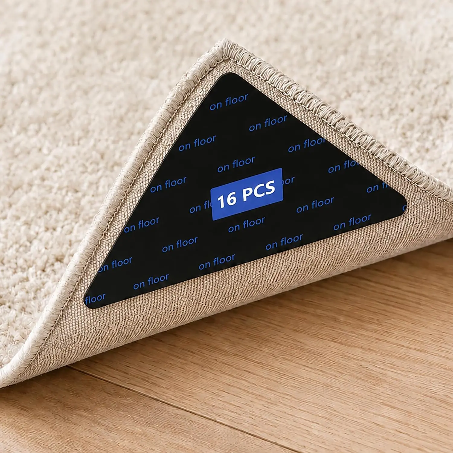 16 count Rug Gripper, Non Slip Rug Tape for Hardwood Floors and Tiles