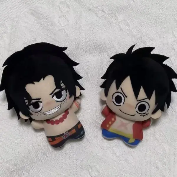 Chibi Anime Inspired Mini Plush Doll, Cartoon Pirate Brothers Stuffed Figure, Soft Q Version Small Plush Toy Desktop Ornament Collectible Gift For Anime Fans