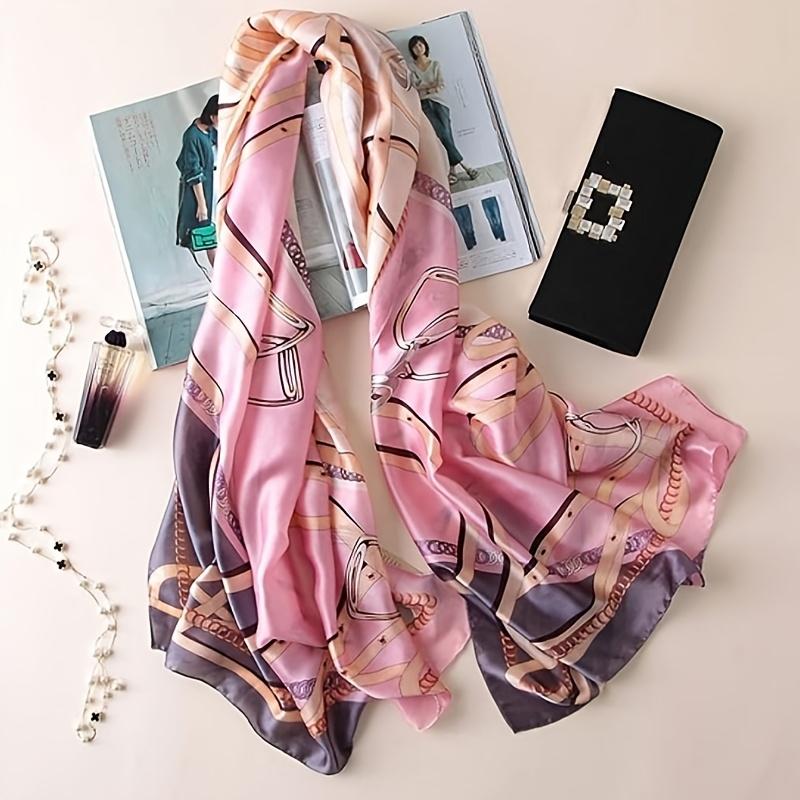 Ring  necklace  watch  scarf Silk Scarf Mulberry Silk Fashion Scarves Long Lightweight Shawl Wrap
