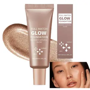 Natural Glow Illuminator Glotion, Hydrating Moisturizing Lightweight Makeup Base, Multi-Purpose Liquid Face Highlighter Glow Enhancer, Buildable Dewy Luminous Formula for Radiant Sun-Kissed Skin Finish