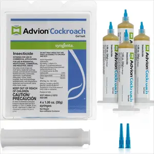 Cockroach Gel Bait, German Roach Insect Pest Control, Indoor and Outdoor Use, Roach Killer Gel for American, German and Other Major Cockroach Species