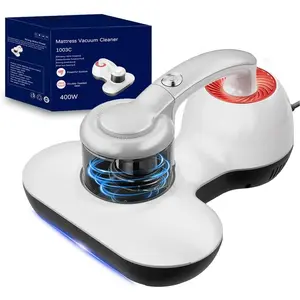 Mattress Vacuum Cleaner, 16KPa Handheld UV Bed Vacuum, 12800 Vibrations Per Min, Effectively Cleans Mattresses, Pillows, Sofas, Carpets & Fabric Surfaces
