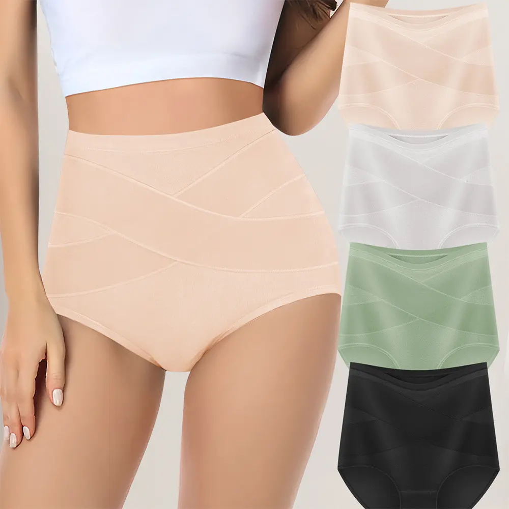 High Waist Tummy Control Shaping Panties For Plus Size Women Butt Lifting Stretch Body Shaper Briefs Daily Slimming Underwear underwear shapewear woman underwear cotton