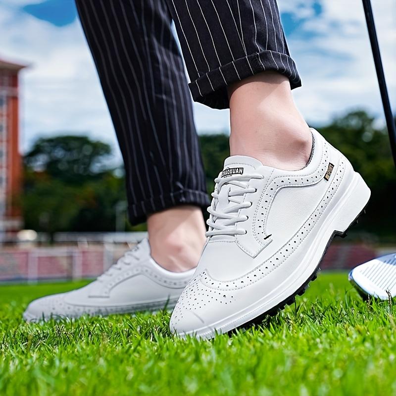 Men's Adult Golf Shoes, Anti-Slip Sneakers with Spikes, Grip-Enhanced Golf Spike Shoes for Men and Women, Matching Couple's Golf Spike Shoes