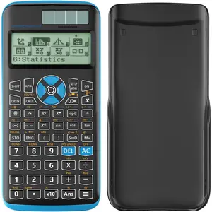 Scientific Calculators, Calculator Desktop with 4-line Display,10+2 Digits and 552 Function Calculator,School Supplies for Middle High School and College Students (Black)