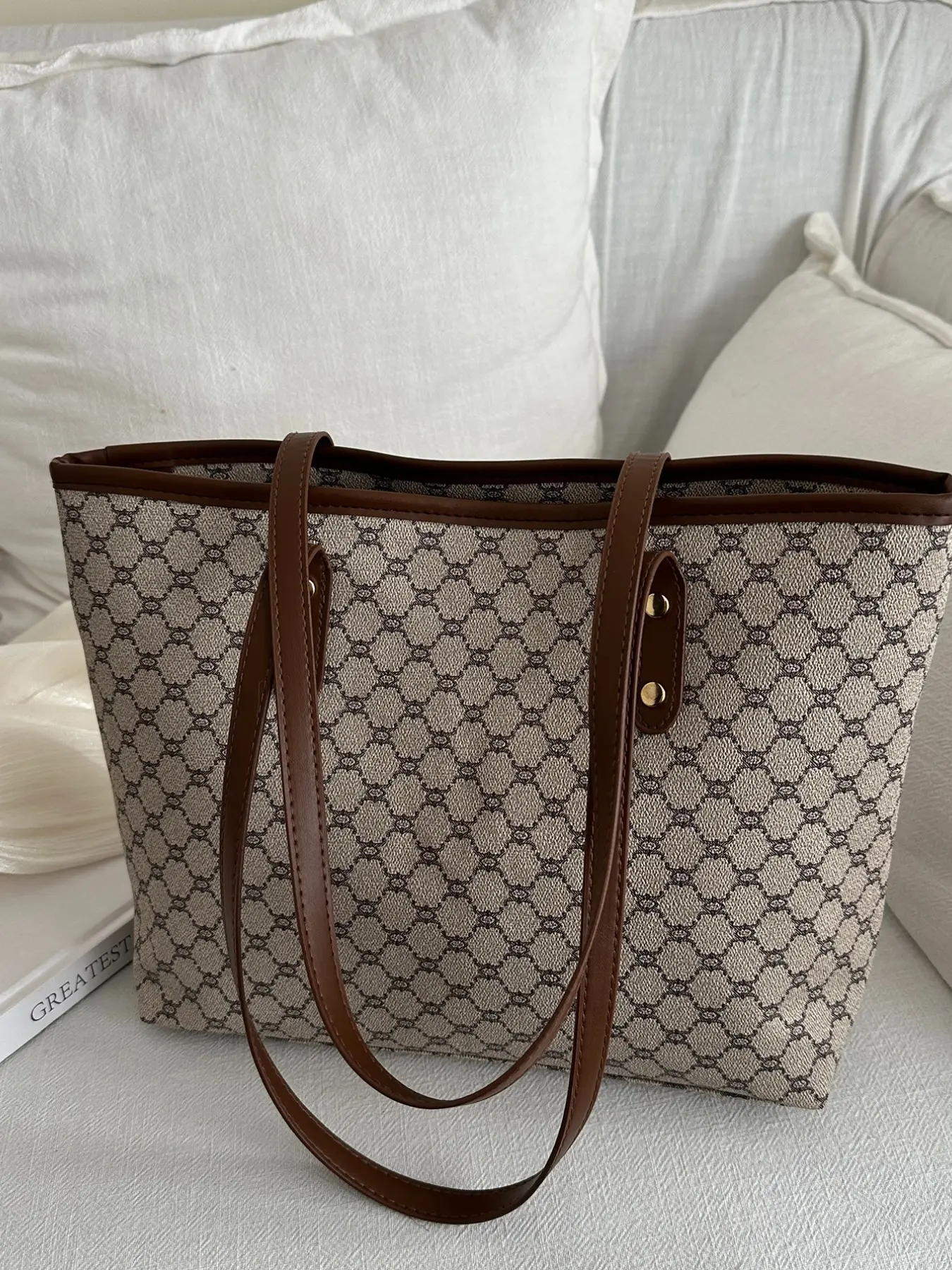 Women's Large Capacity Fashion Handbag, Trendy Shoulder Crossbody Bag, Simple Commuter Tote, Stylish Daily Use Purse, Casual Trendy Bag