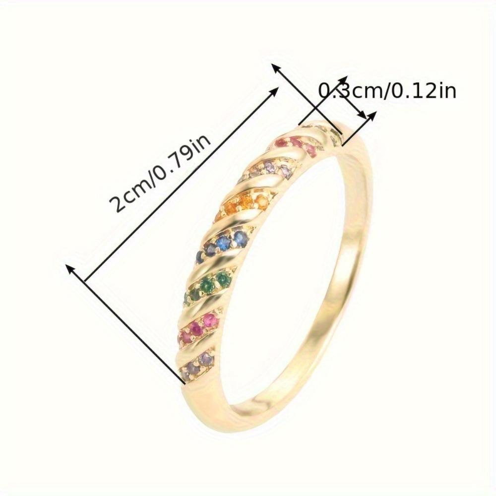 Minimalist Colorful Dopamine Cute Ring, Engagement Wedding Anniversary Birthstone Jewelry for Girls and Women, High-Quality Daily Casual Wear, Valentine’s Day Christmas Gift