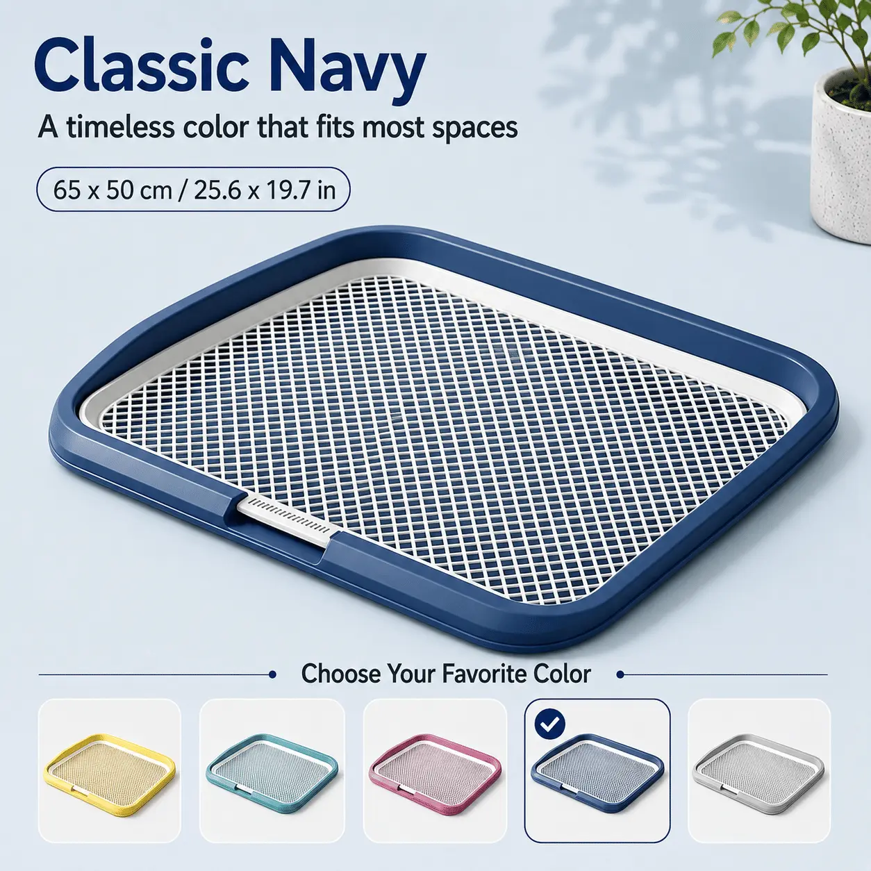 Removable Grating Dog Potty Tray - Indoor Potty Solution for Puppies & Dogs