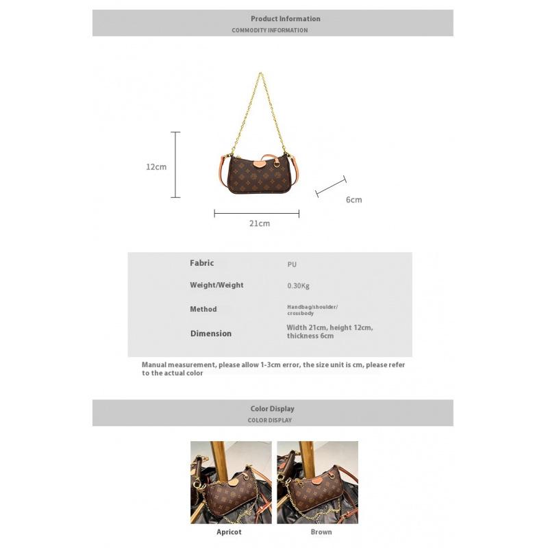 Women's Fashion Bag Women's Vintage Print Chain Small Square Bag Women's Shoulder Bag Crossbody Bag Women's Crossbody Bag Daily Bag Leather Satchel