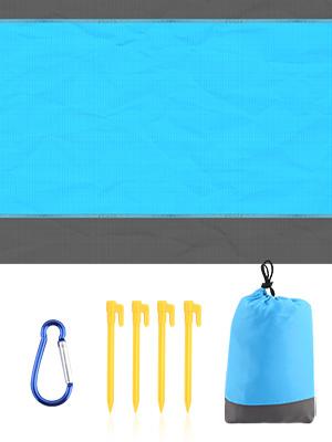 Beach Blanket Sandproof Oversized, 79''×83'' Extra Large Beach Mat, Portable Picnic Mat for Travel Camping Hiking, Lightweight Beach Essentials Family Water Resistant Mat Nylon 210T