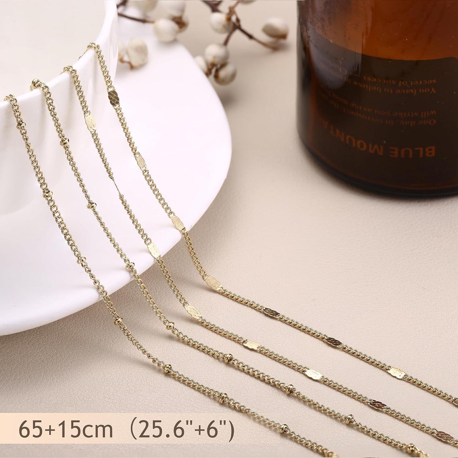 ZELORES 2Pcs Gold Belly Chain for Women Waterproof Stainless Steel Pearl Shell Starfish Body Chain 26"-43" Adjustable Waist Chain