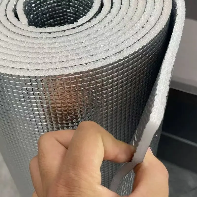 Multi-Purpose Aluminum Foil Foam Insulation Roll, Waterproof and Moisture-Resistant Cut-to-Fit Reflective Thermal Barrier for Roofs, Greenhouses, Balconies and Car Sun Protection
