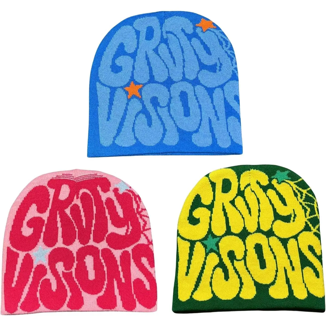Women Beanie Y2k Letter Graphic Soft Warm Knitted Hats Men Winter Cap baby shiesty bonnets protector