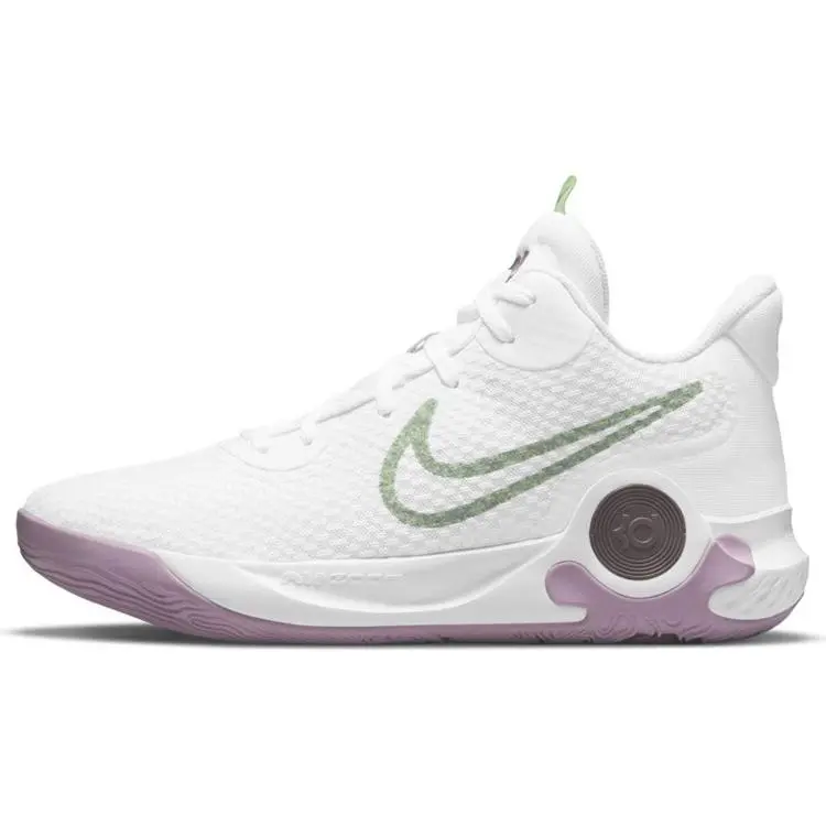 Nike KD Trey 5 IX Mid-Cut Basketball Shoes for Men and Women – White and Purple with Precision Traction, Stability, and Responsive Cushioning Verifiable, with credentials and supporting global authentication