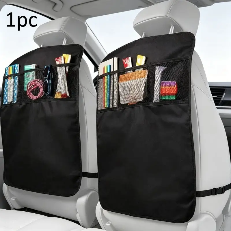1pc Seat Backrest Protector, Suitable For The Rear Of Seats, Large Car Rear Seat Protector, Rear Seat Kick Seat Protector
