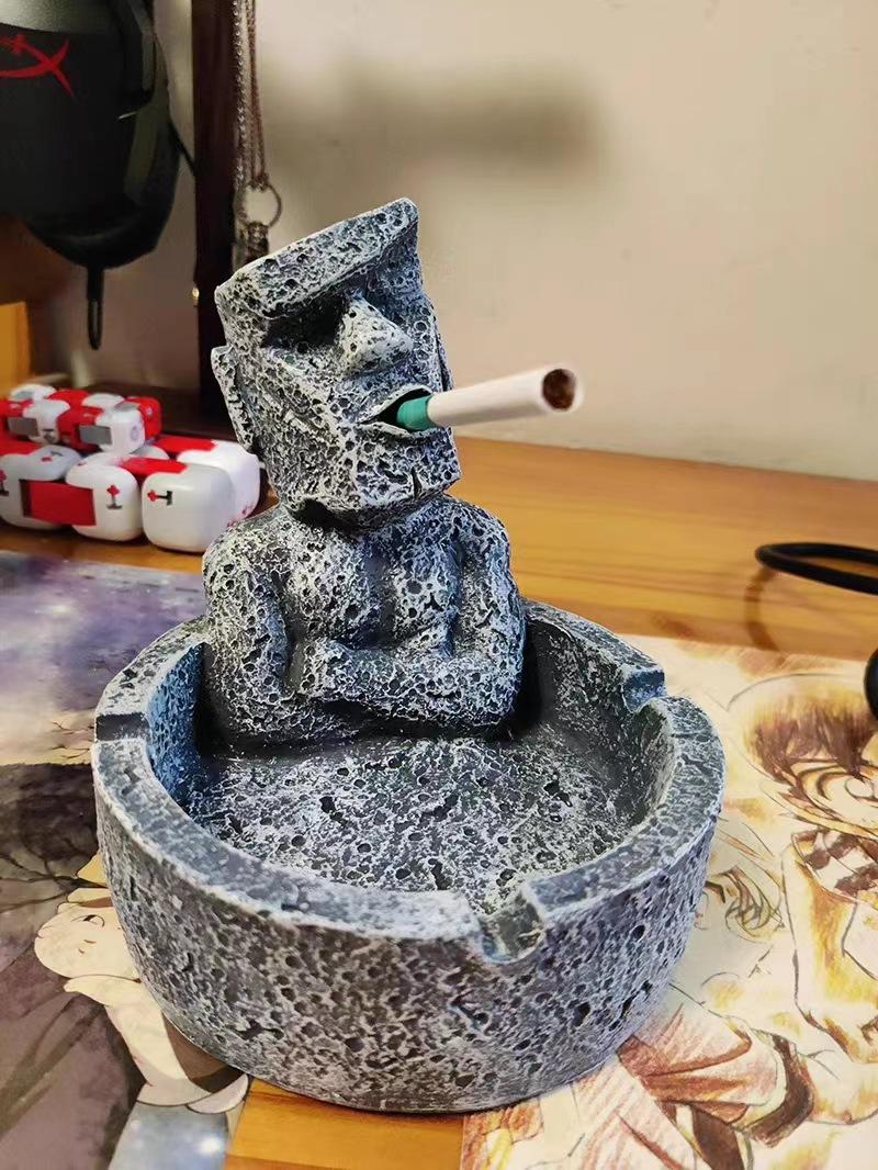 Creative and personalized office handmade ashtray for home living room, light luxury high-end ashtray, cute and quirky for men