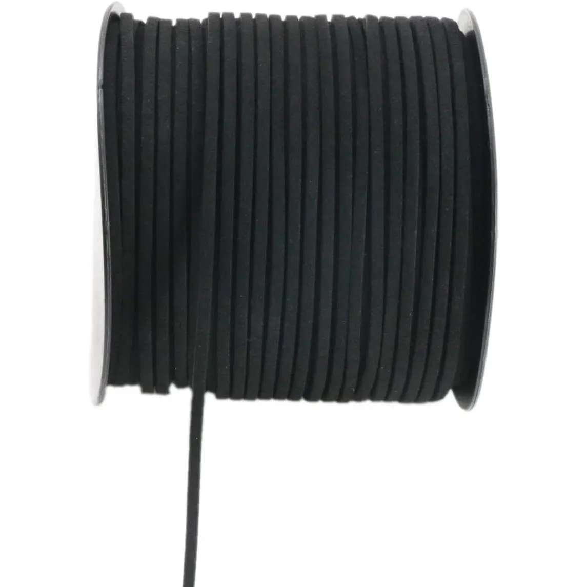 Black Faux Leather Cord for  Making 100 Yards 2.6mm Thin Suede String Rope for Bracelet DIY Crafting Cord for Necklace-Dream Catcher Supplies-Hat- Walking Stick