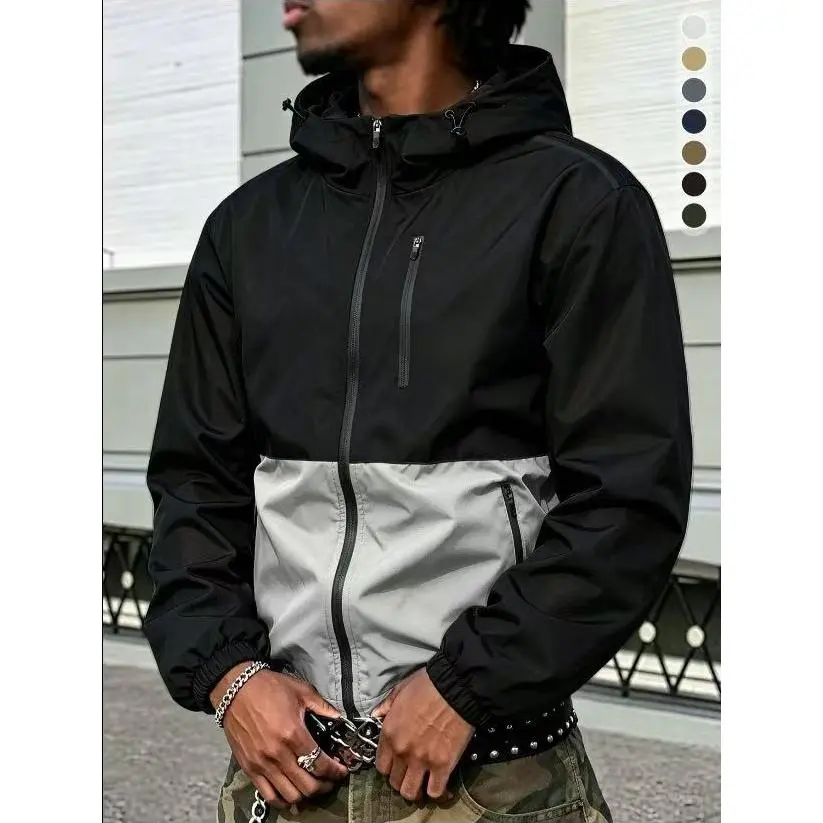 Men's 2-Piece Wolf Print Hooded Sweatshirt & Drawstring Track Pants Set - Long-Sleeved Casual Sportswear for Autumn, Winter Everyday, Indoor & Outdoor Use