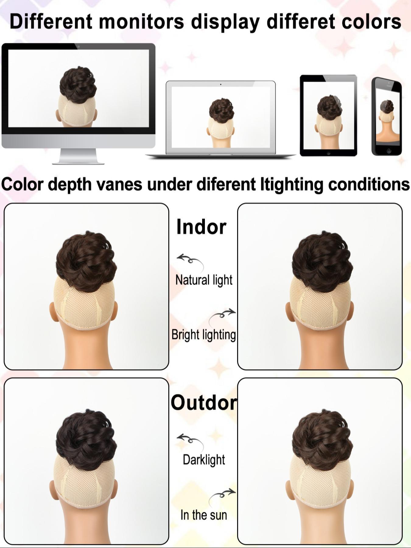 6 Inch Claw Clip Messy Bun Synthetic Soft Hairpieces, Wavy Curly Bun Clip, Synthetic Messy Bun Hair Extensions, Hair Clip, Hair Piece for Women