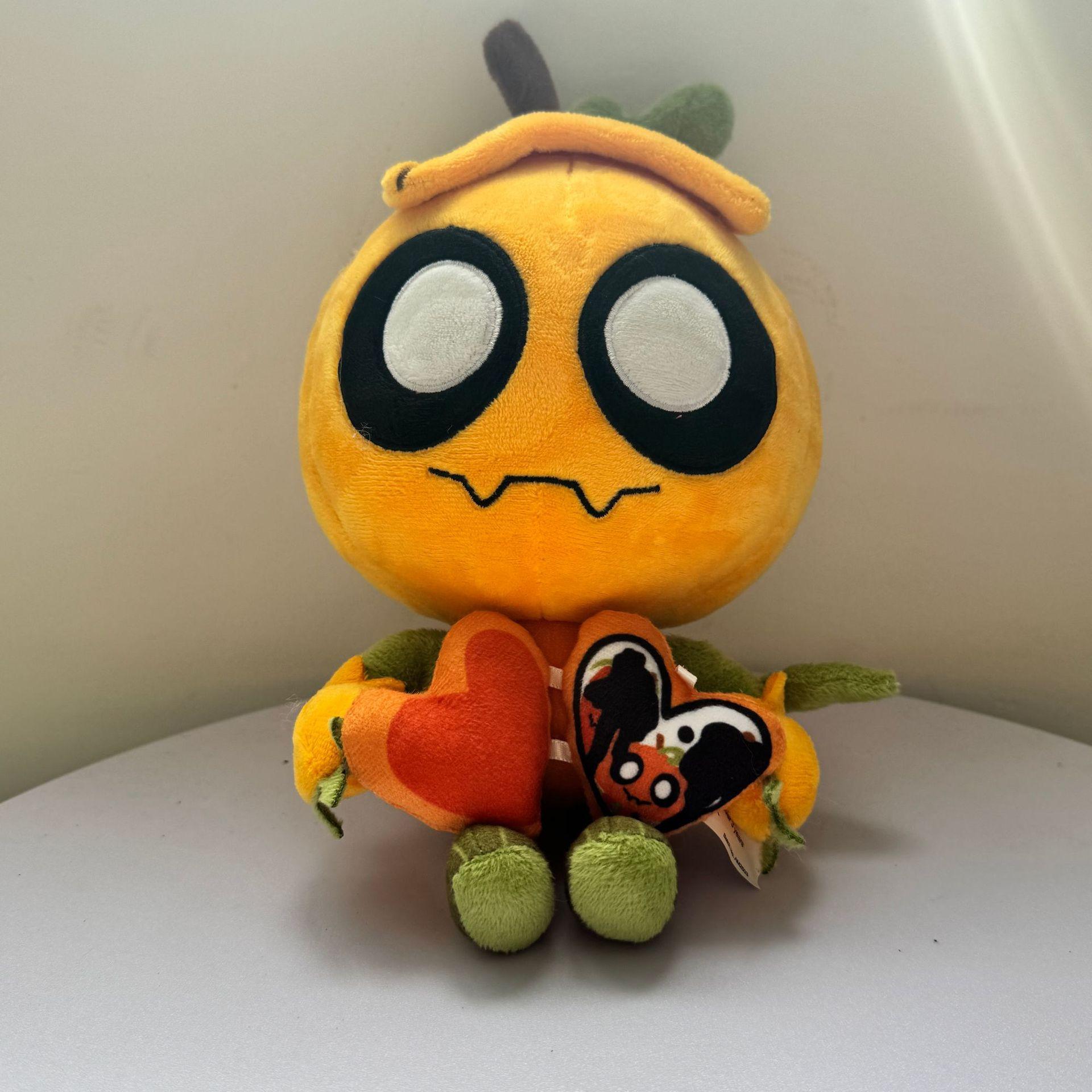 Cute Dandy’s World Gourdy Plush Toys XMAS Game Pumpkin Stuffed Doll Birthday Holiday Gifts Toys for Room Decoration