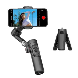 Handheld 3-Axis Anti-Shake Shooting Stand (1 Count), Rotating Automatic Face Tracking Stabilizer for Live Video, Tripod Selfie, Phone Accessory for Content Creators, Smartphone Camera Accessories