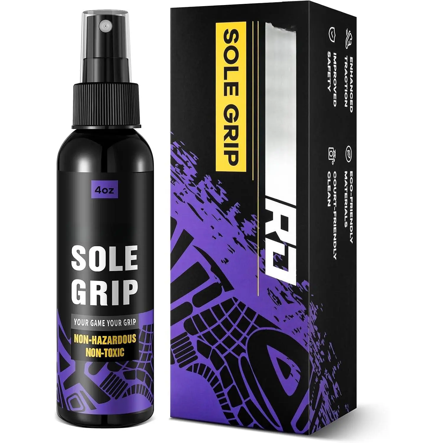 Basketball Shoe Grip  - Basketball Accessories, Anti SlipTraction  for Shoe Bottom With Sneaker Wipes