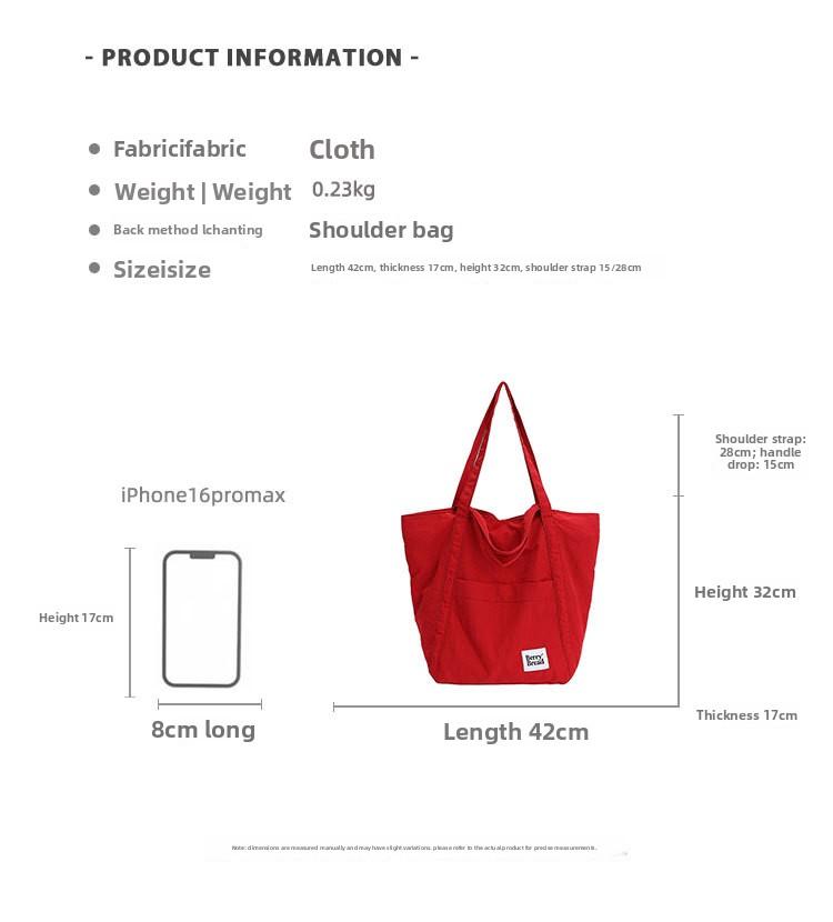 Textured Fashionable Tote Bag Casual and Lightweight Handle Bag Perfect for Shopping and Versatile Across The Shoulder Bag