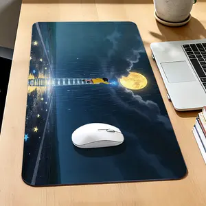 Premium Person Climbing Ladder To Touch Star Illustration High Quality Mouse PadModern Office Gaming Comfort ExperienceNonSlip Durable For Daily Work And Play 40*80cm 40*90cm30*70cm