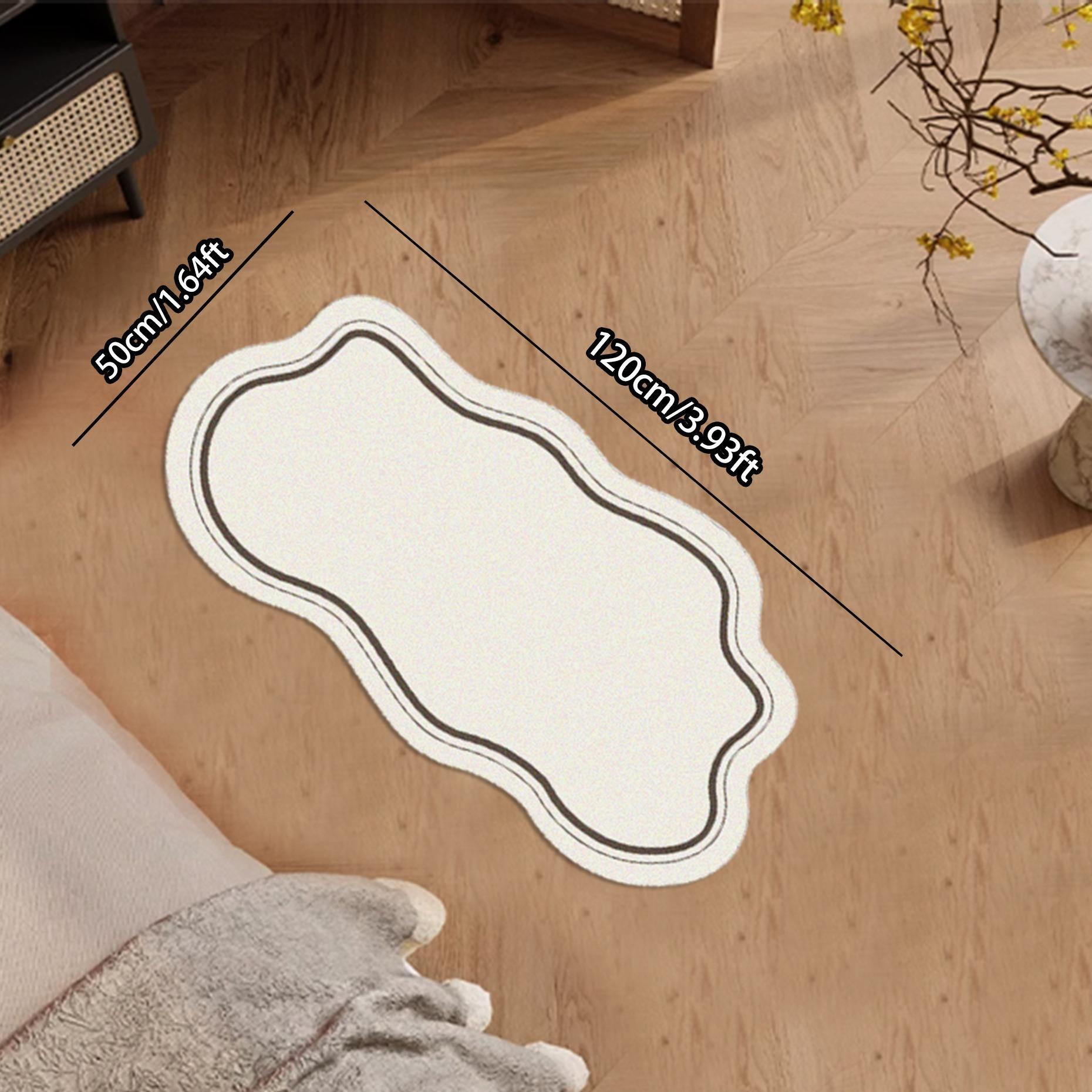 Irregular Cloud Shaped Rug, Modern Indoor Rug, 1 Count Modern Simple Soft Floor Mat, Creative Fashion Home Decor for Living Room Bedroom, Vanity Decor Accessories