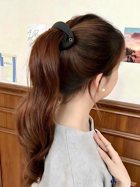 2-Pieces-Hairpin-Large-Banana-Clip-Black-Coffee-Color-Hair-Comb-Plastics-Flexible-Banana-Clip-Hair-Suitable-For-Thick-Hair-Ponytail-Clip-Interlocking-Banana-Hairpin-Styling-Banana-Clip-Women