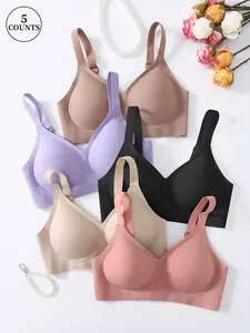 Women's Jelly Bras, Seamless Lift Bra, Wireless Push Up, No Underwire, Full Coverage, Comfortable, Supportive, Casual Style, All Seasons