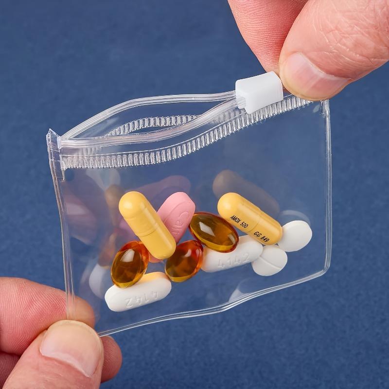 Household items self-sealing zipper bags, storage and organization zipper bags, 100 reusable multi-purpose jewelry storage bags, rectangular storage bags for travel and daily use, organizing bags, space-saving bags, space-saving pouches