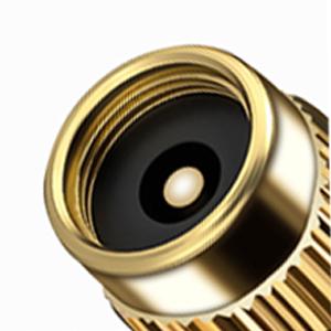 4PCS Automotive Pressure Monitor Valve Caps - For Mid-Duty, Compact & Motorcycles, Bicycles - Compatible with Tire Pressure Monitoring (Copper Core)