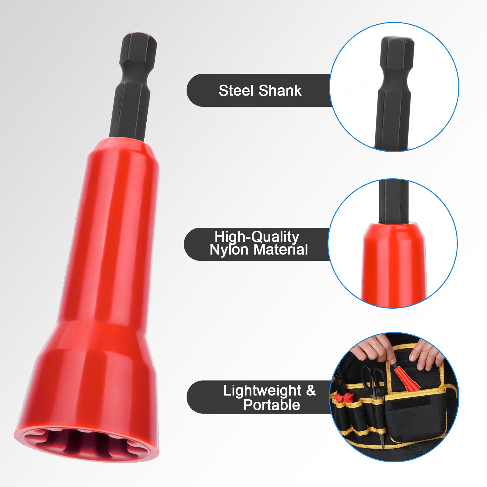 3Pcs Wire Twister tool for Drill - Wire twisted bit,Wire Nut Twister with 1/4" Chuck,Cable Quick Connector Stripping,professional electrician tools