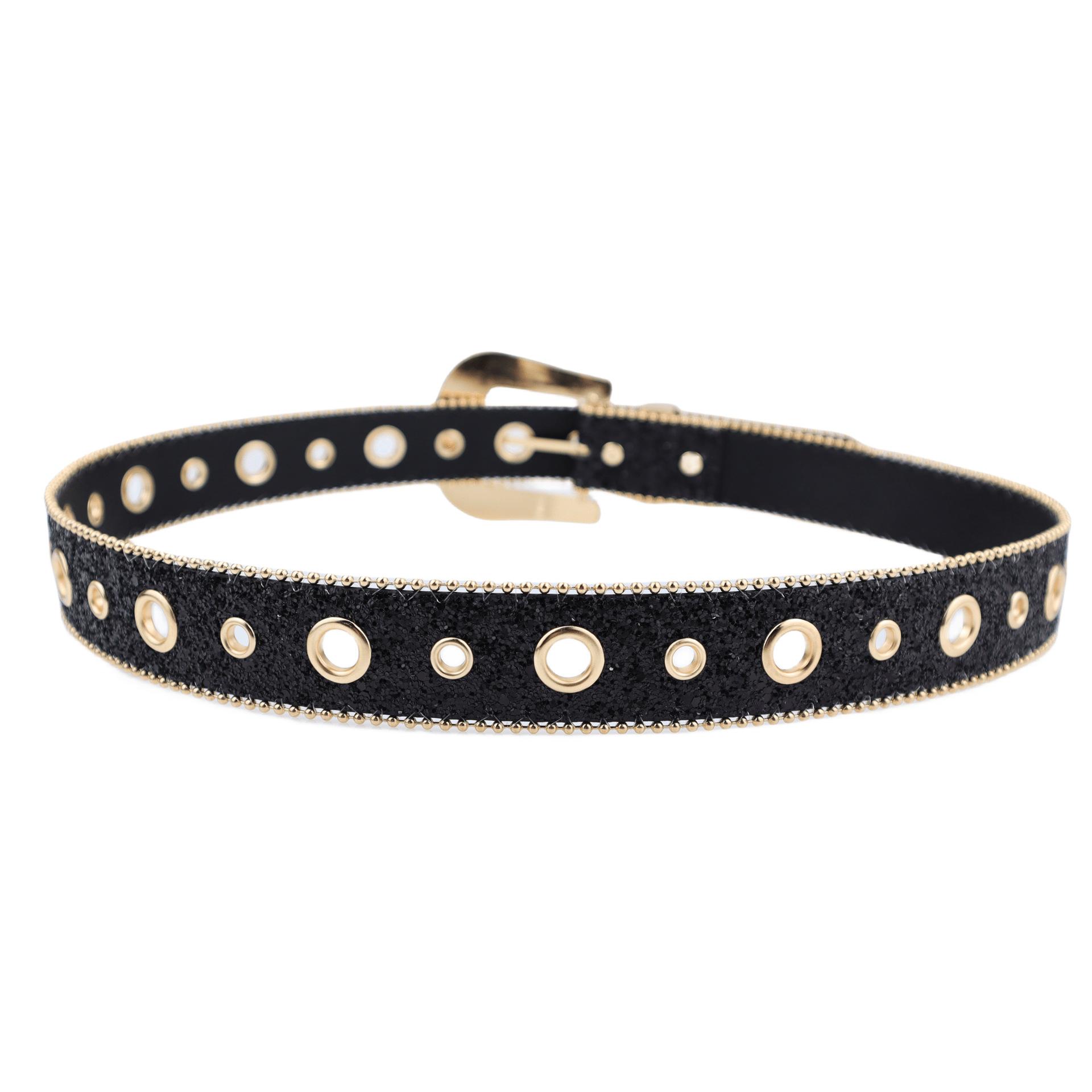 Cross-border rhinestone belt for women, ins-style wide waist belt, fashionable and unique sequin European and American decorative versatile jeans belt