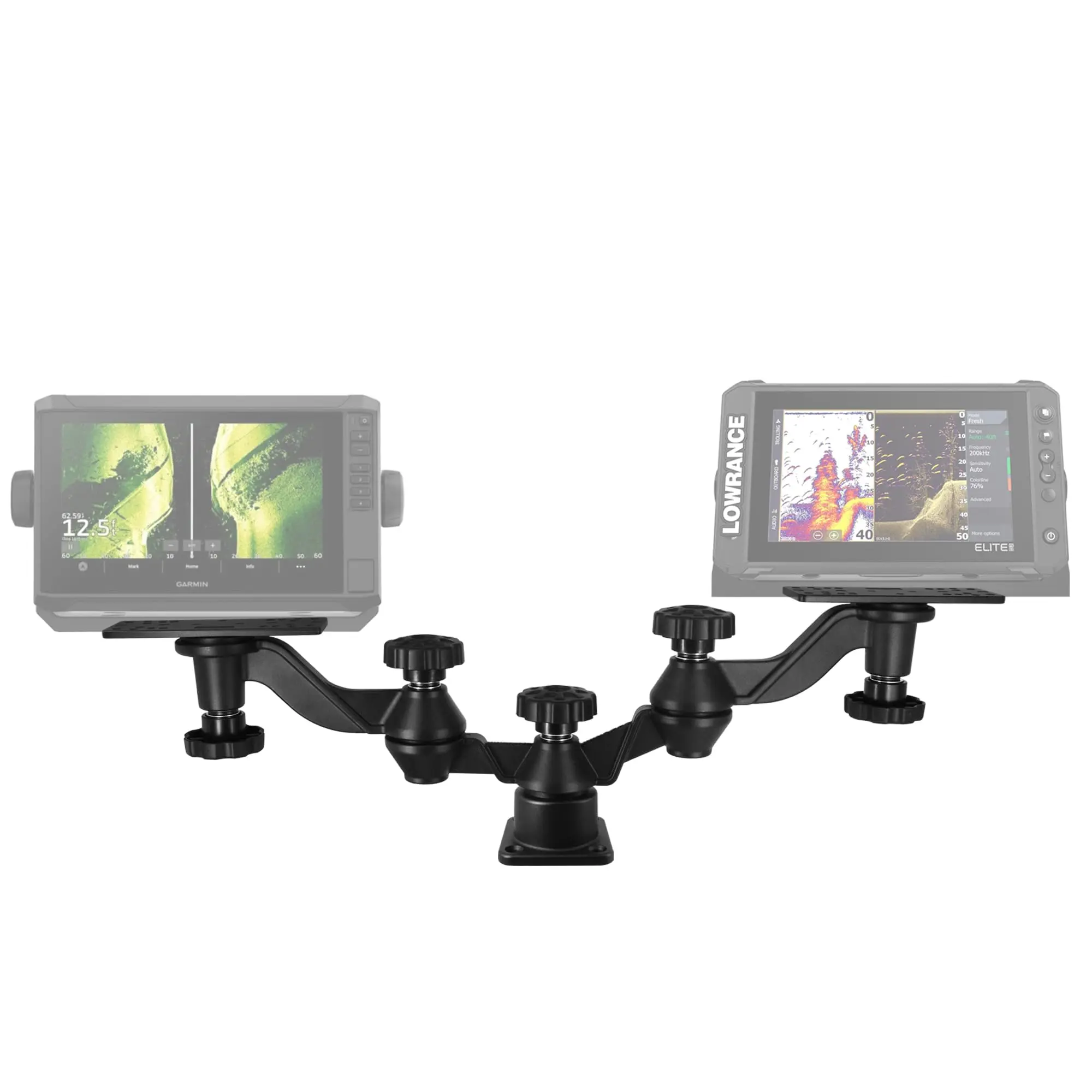 WINDFRD Aluminum Dual Fish Finder and Bow Graph Mount