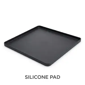 24"Multi-purpose Silicone Mat with Raised Edges - Non-Slip Pet Feeding Mat for Food and Water, Waterproof Dog Pee Pad Holder Tray, Anti-Vibration Washer and Refrigerator Floor Protector Base