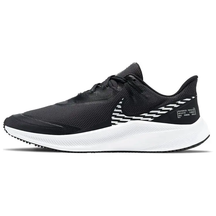 Nike Quest 3 Shield 'Black Metallic Silver'