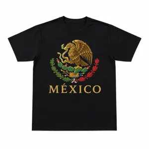 Soft & Comfy T shirt America Cup Mexico Print Casual  Short Sleeve Crew Neck T-shirt, Women's Clothing 0705D 818 oversized tshirt women custom purple rain girl cherry shirt Puerto Rico Football Fan angel wings cut
