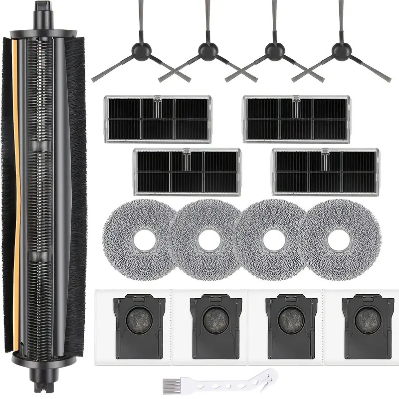 18pcs Replacement Parts for Dreame L10s Ultra/gen 2, Includes Tricut Brush, Mop Cloths, Side Brushes, Dust Bags, Filters, Cleaning Tool