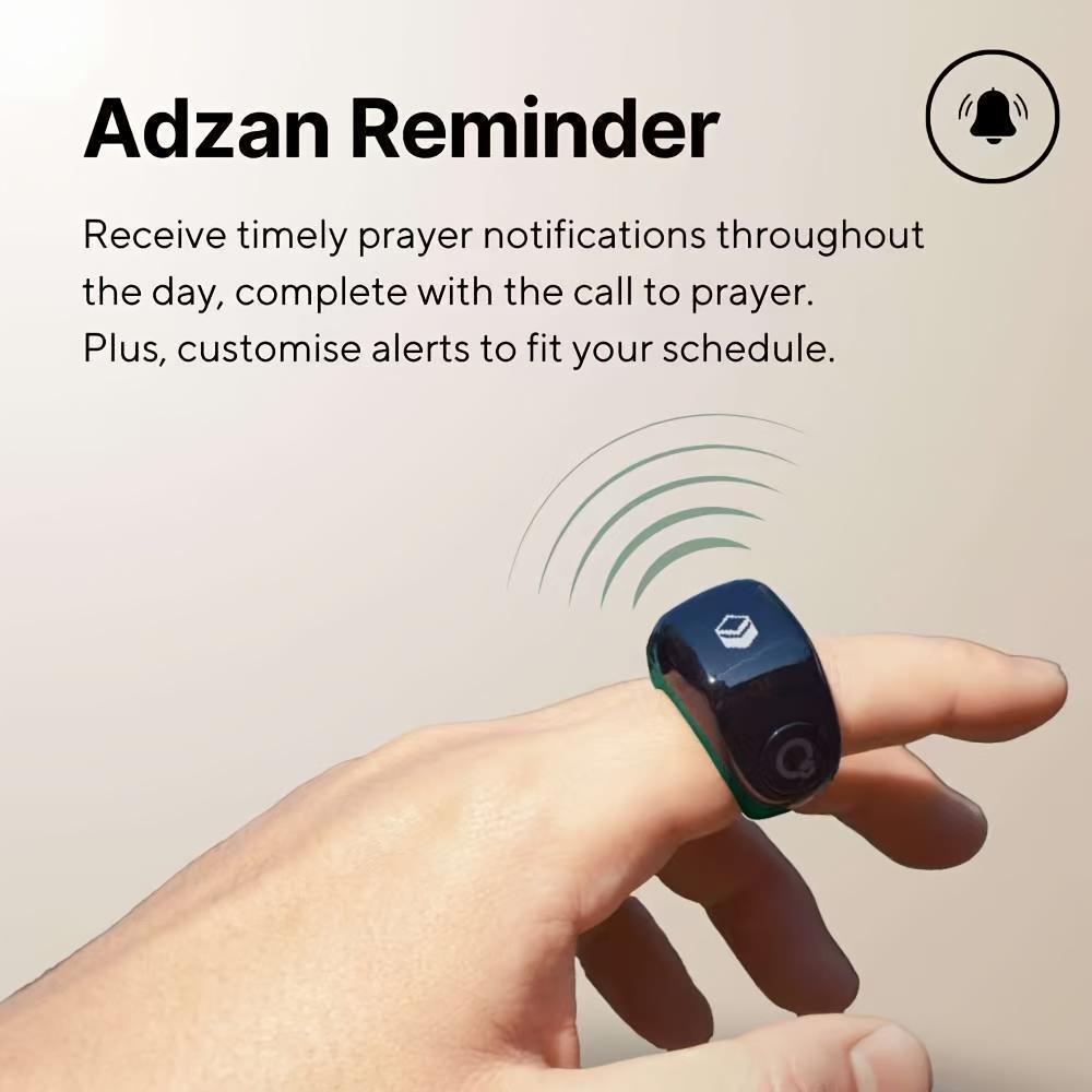 Newly Upgraded High-end Counting Ring, Sports Ring, Tasbih, ZIKR, Three Adjustable Sizes, Includes Charging Case, Longer-lasting and Convenient Battery Life, Suitable for All Seasons, Ideal for Prayer Counting, Sports Step Tracking, Etc