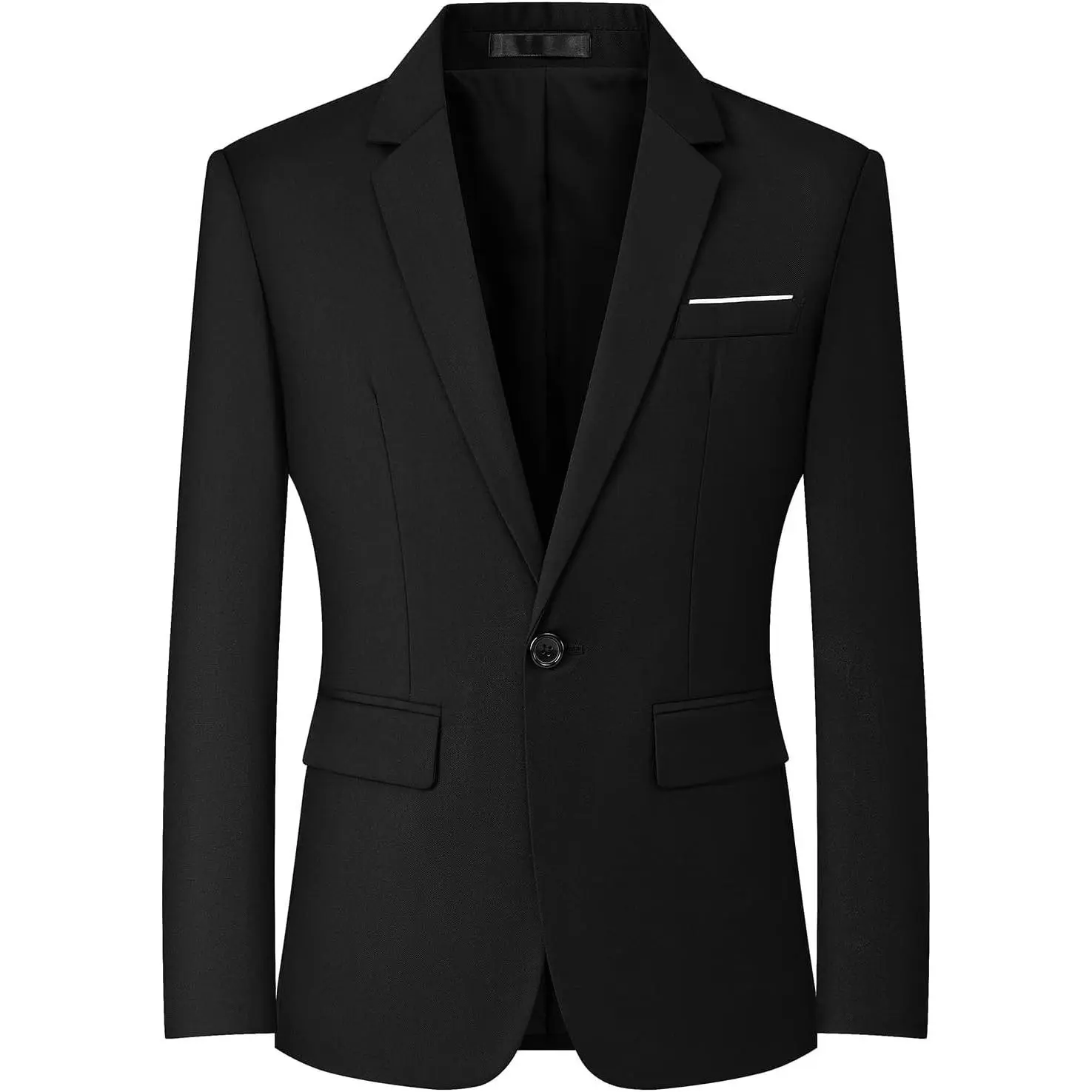Men's Slim Fit One Button Lightweight Sport Coat Business Casual Suit Jacket Travel Blazer