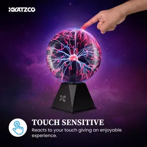Ionic Sphere USB Technology Touch-Sensitive Sound-Controlled Electrostatic Sphere for Home Bedroom Student Experiments Trendy Gift High-End Personalized Decoration Ornament Holiday Birthday Gift for Friends and Family