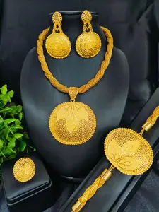 Fashion Women's Pendant Jewelry Set, Necklace Bracelet Ring Earrings, Party Style, All Seasons, Perfect Gift, Jewellery Gift Set, Necklace and Earring Set