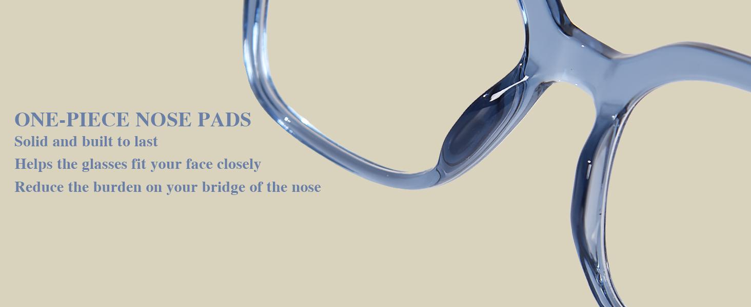 Progressive Multifocus Reading Glasses for Women Men Oversized Anti Blue Light Blocking Readers Square Eyeglasses